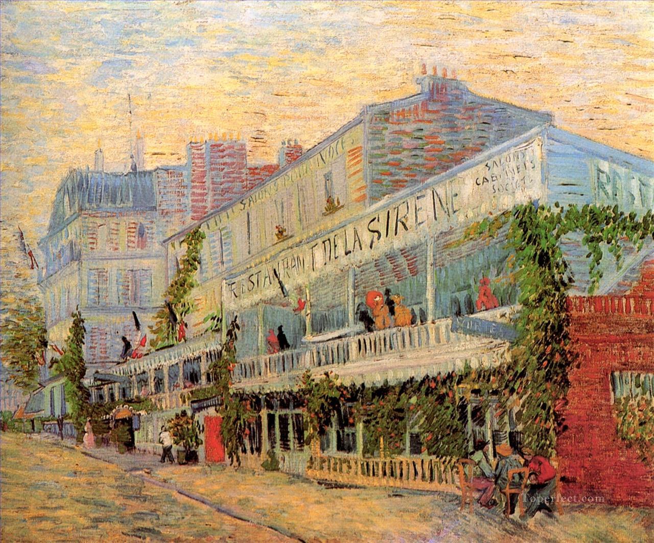 Restaurant de la Sirene at Asnieres Vincent van Gogh Oil Paintings